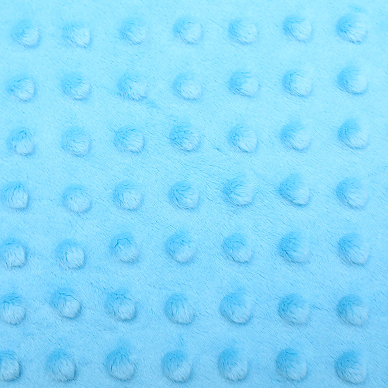 涤纶印花蓝色批发压花短绒超柔软婴儿毯面料